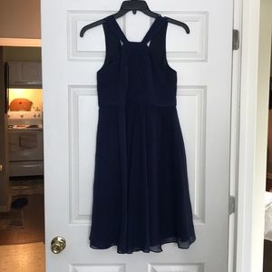 Navy cocktail dress